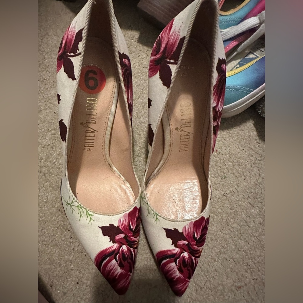 Palter DeLiso Made in Italy Floral Heels